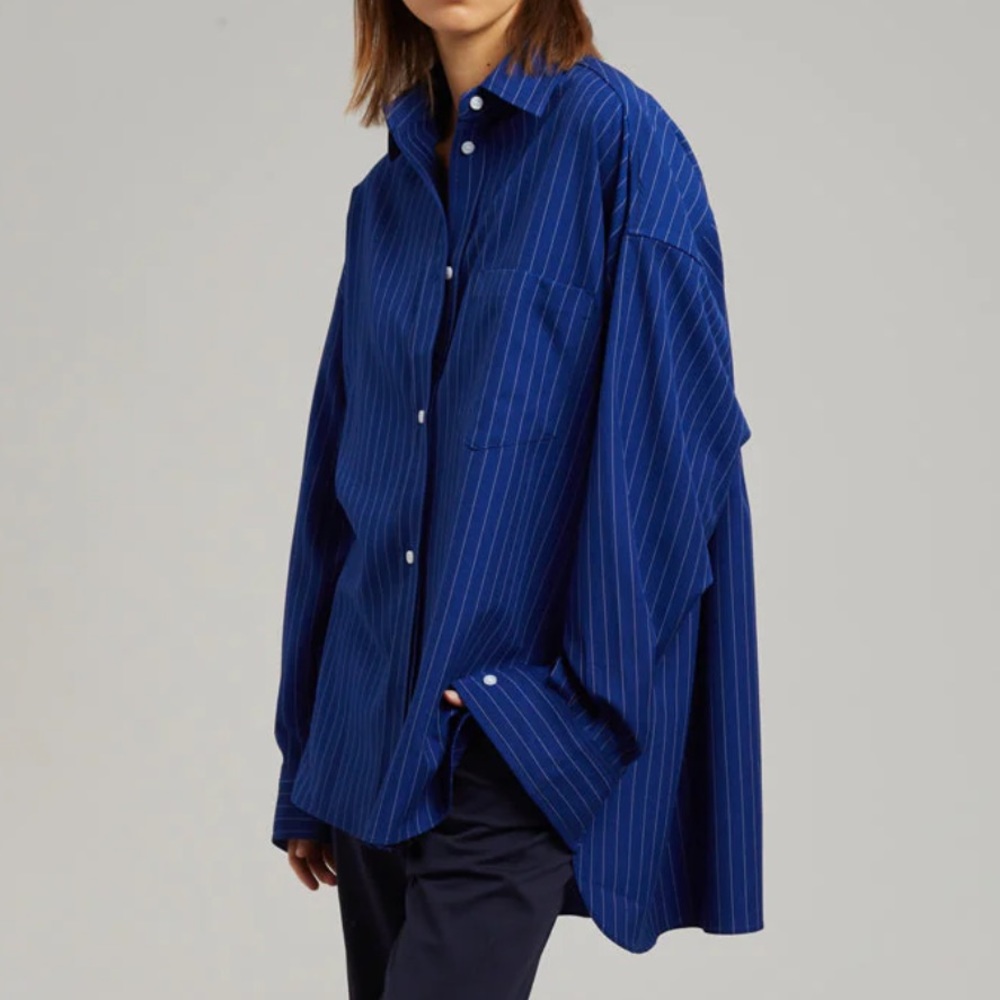The Frankie Shop Georgia Fluid Stripe Shirt